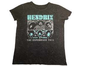 Jimi Hendrix The Experience Tour 1968 New York Graphic T-Shirt Acid Wash
